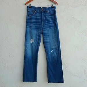 MADEWELL RIVET & THREAD Worker Selvedge Jeans In Goddard Wash Size 26
